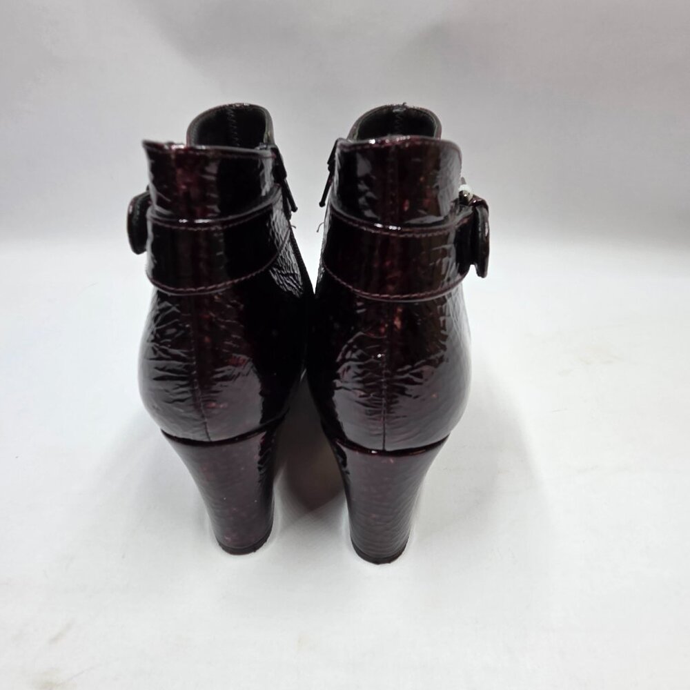 Roberto Capucci Womens Size 8 Ankle Boots Side Zip Up Buckle Speckle Pattern - Picture 13 of 16